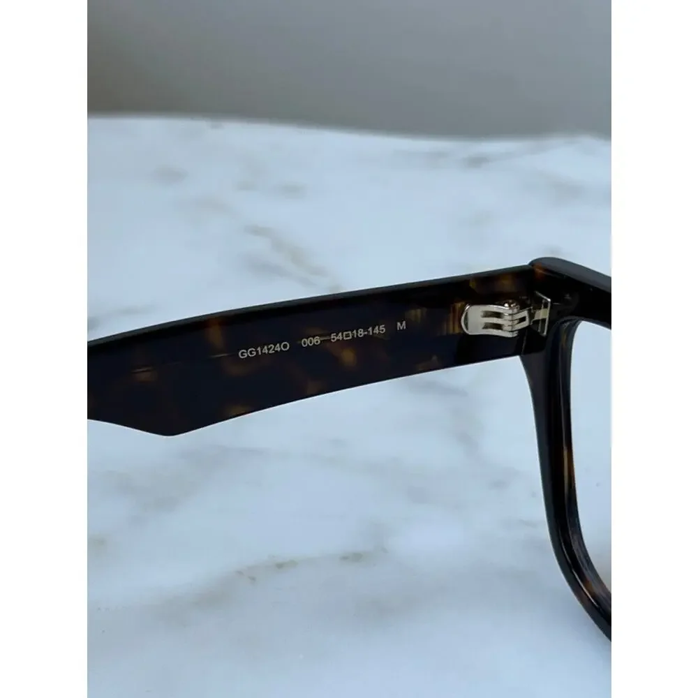 NEW Gucci GG1424O Brown Marmont Cat Eye Eyeglasses Frames